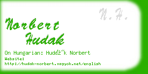 norbert hudak business card